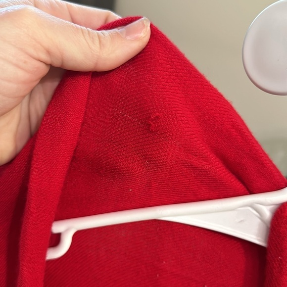 Unbranded Red Shawl/ Scarf/ Wrap with Fringe - Picture 2 of 2